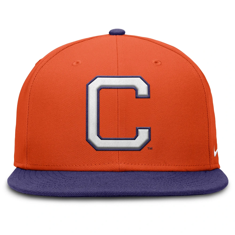 Men's Nike Orange/Purple Clemson Tigers Two-Tone Primetime Performance Fitted Hat