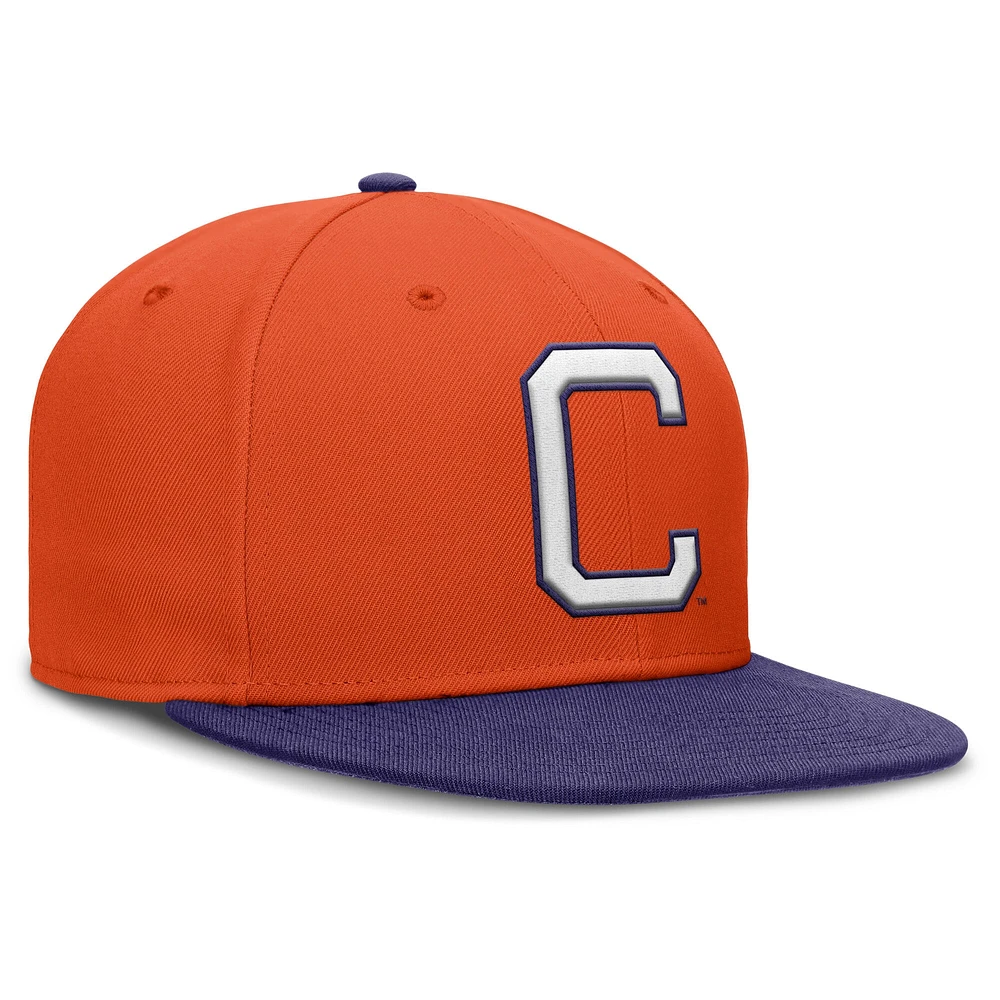 Men's Nike Orange/Purple Clemson Tigers Two-Tone Primetime Performance Fitted Hat