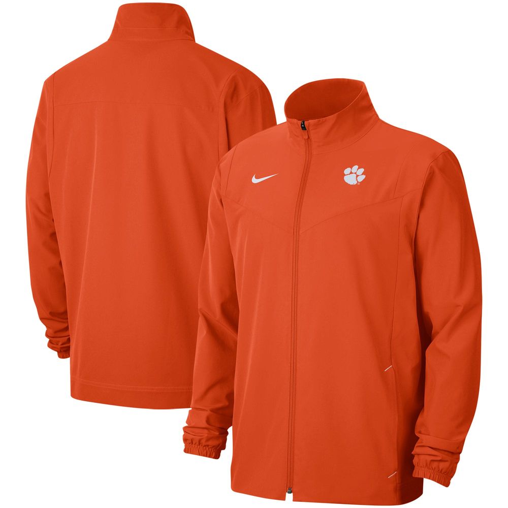 Men's Nike Orange Clemson Tigers 2021 Sideline Full-Zip Jacket