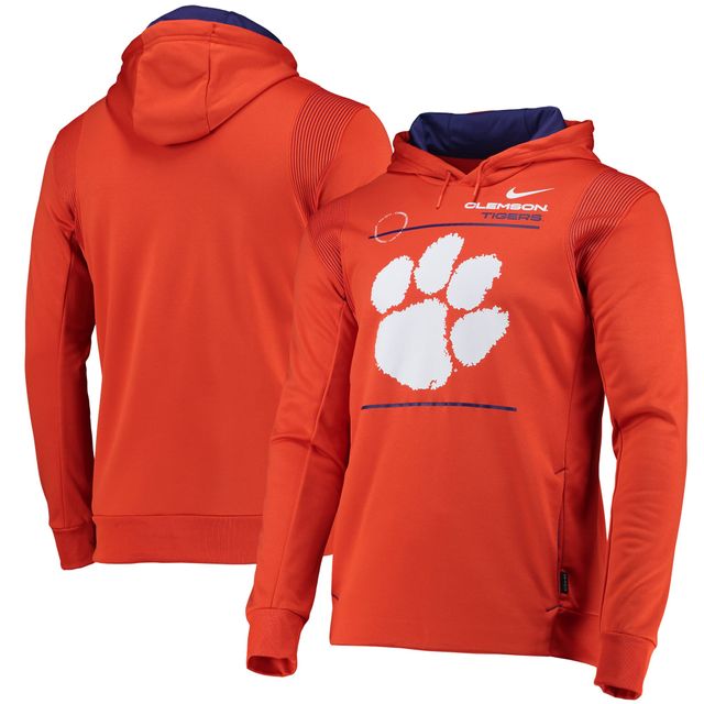 Sweat à capuche Nike Orange Clemson Tigers 2021 Team Sideline Performance pour homme