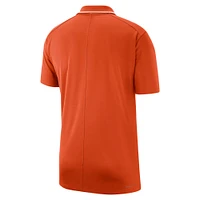 Polo Performance Clemson Tigers 2023 Coaches Nike Orange pour Homme