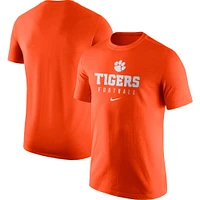 T-shirt Nike Orange Clemson Tigers 2023 Sideline Performance pour homme