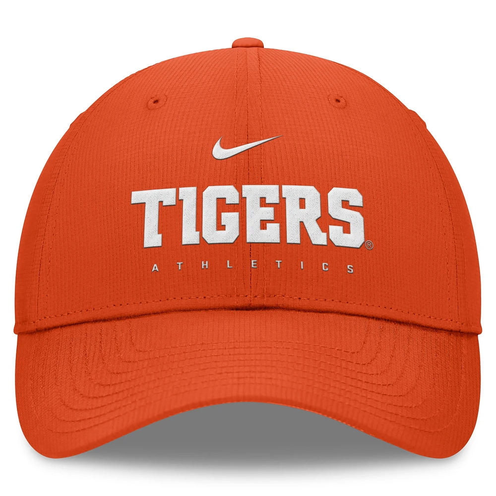 Casquette ajustable Nike Orange Clemson Tigers 2024/25 On-Field Club Performance pour homme