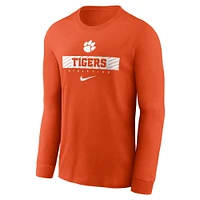 Men's Nike Orange Clemson Tigers 2024 Sideline Legend Performance Long Sleeve T-Shirt