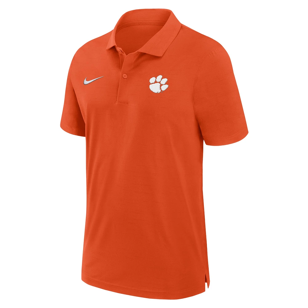 Polo tissé Nike orange Clemson Tigers 2024 pour homme