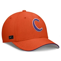 Men's Nike Orange Clemson Tigers 2025 Dugout Coaches Rise Swoosh Performance Flex Hat