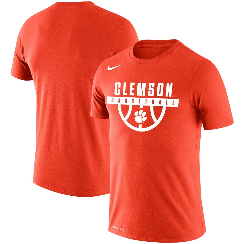 Men's Nike Orange Clemson Tigers Basketball Drop Legend Performance T-Shirt