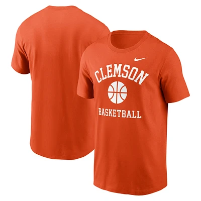 Men's Nike Orange Clemson Tigers Basketball Icon T-Shirt