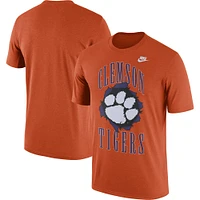 T-shirt pour la rentrée scolaire des Clemson Tigers Campus Nike orange homme