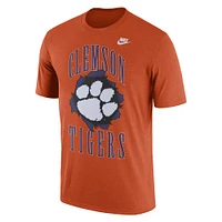 T-shirt pour la rentrée scolaire des Clemson Tigers Campus Nike orange homme