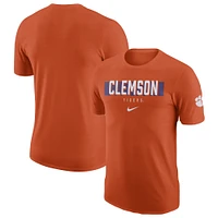 T-shirt Nike Clemson Tigers Campus Gametime orange pour homme