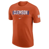 T-shirt Nike Clemson Tigers Campus Gametime orange pour homme