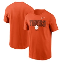 T-shirt Nike orange pour homme Clemson Tigers Campus Local