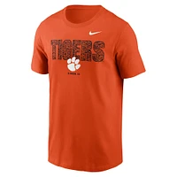 T-shirt Nike orange pour homme Clemson Tigers Campus Local