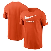 T-shirt orange Nike Clemson Tigers Campus mascotte pour homme