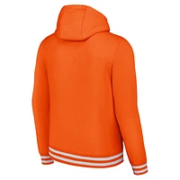 Sweat à capuche ajusté rétro Nike Clemson Tigers en détresse pour homme, orange