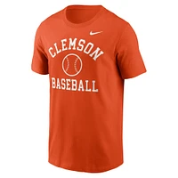 Men's Nike Orange Clemson Tigers Essential Baseball Arch T-Shirt