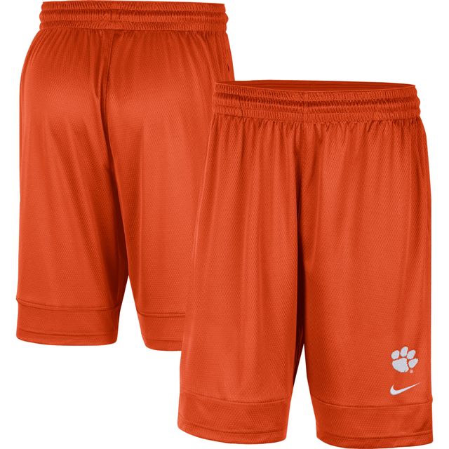 Short Nike Orange Clemson Tigers Fast Break Team Performance pour homme