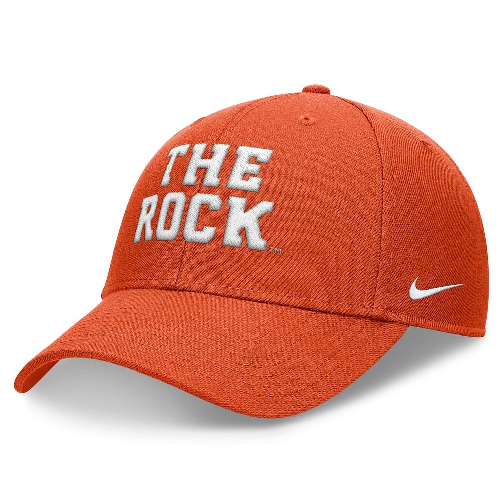 Casquette ajustable Nike Orange Clemson Tigers Local Rise pour homme