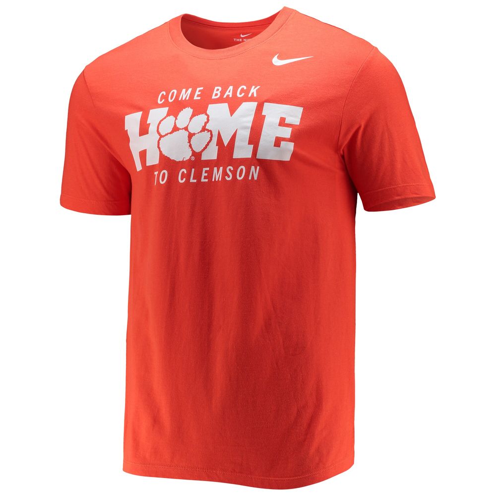 Men's Nike Orange Clemson Tigers Logo Mantra T-Shirt