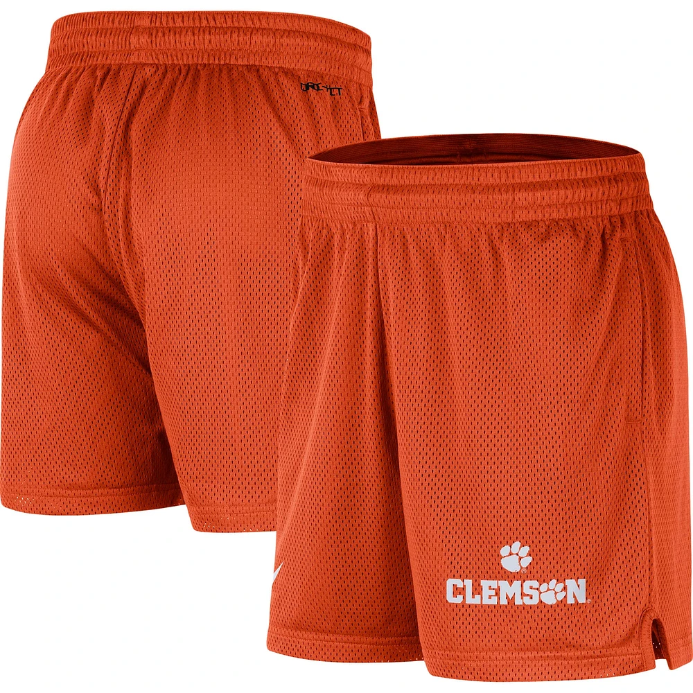 Men's Nike Orange Clemson Tigers Mesh Performance Shorts