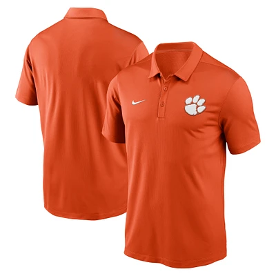 Polo de performance Nike Clemson Tigers Primetime Franchise orange pour homme