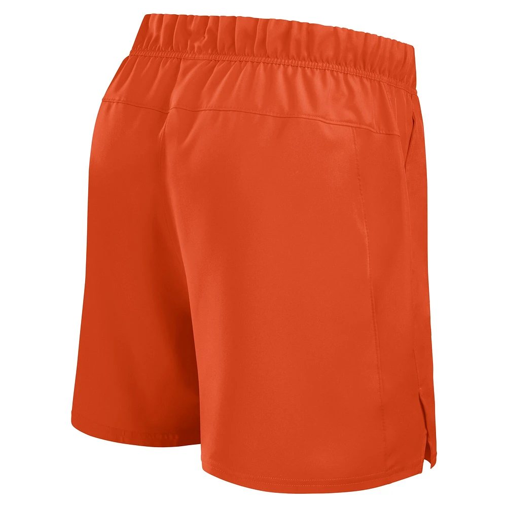 Short Nike orange Clemson Tigers Primetime Woven Victory Performance pour homme