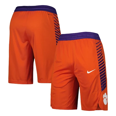 Short de basket-ball Nike Clemson Tigers Replica Team orange pour homme