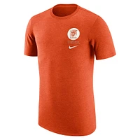 Men's Nike Orange Clemson Tigers Retro Tri-Blend T-Shirt