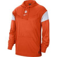 Men's Nike Orange Clemson Tigers Sideline Jersey Pullover Hoodie