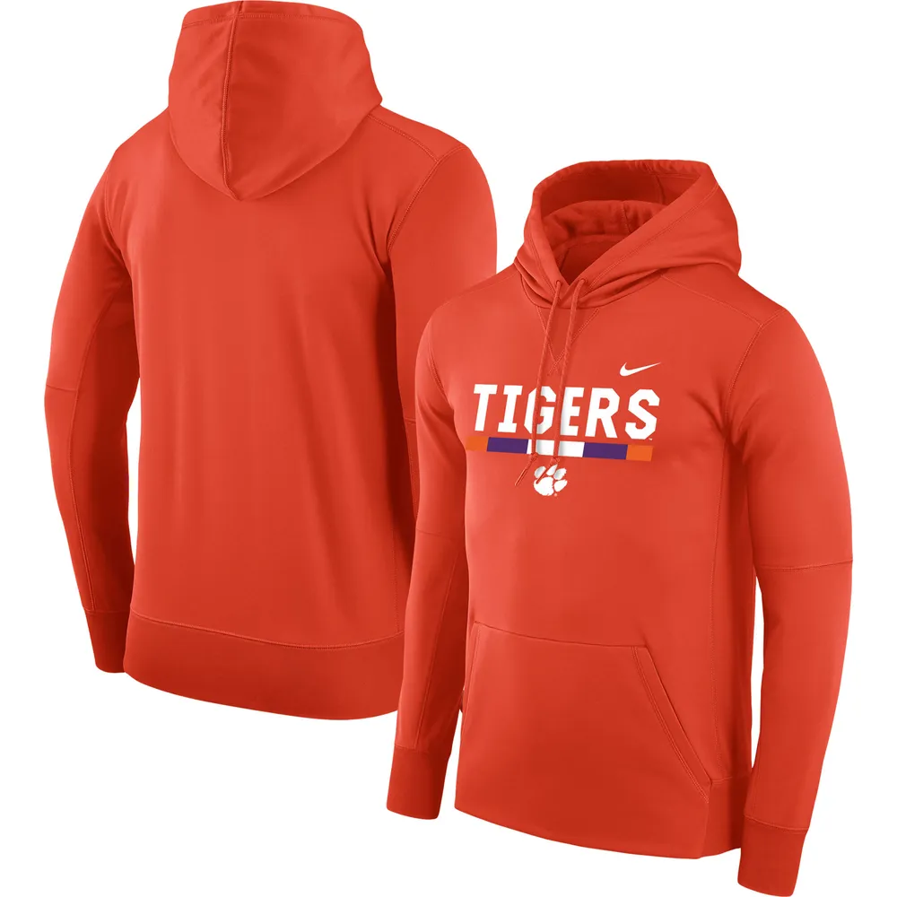 Nike Clemson Tigers Rivalry Therma Hooded Sweatshirt in Natural