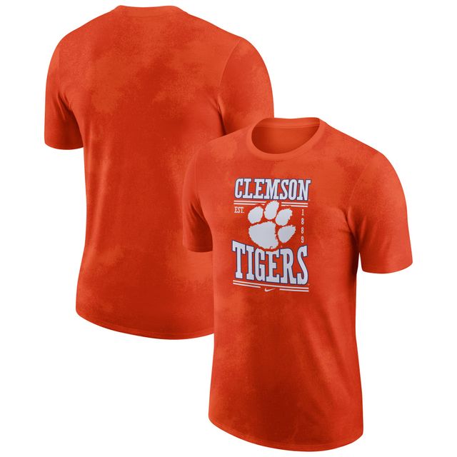 T-shirt Nike Clemson Tigers Team Stack orange pour homme