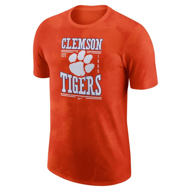 T-shirt Nike Clemson Tigers Team Stack orange pour homme