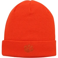 Bonnet en tricot à revers ton sur ton Nike Clemson Tigers pour homme orange