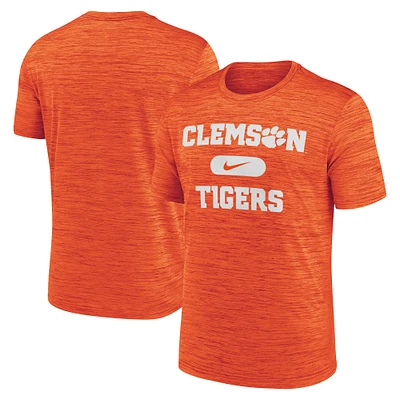 T-shirt de performance Nike orange Clemson Tigers Velocity Mascot pour homme