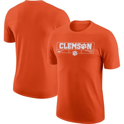 Clemson Tigers Nike Wordmark Stadium T-Shirt - Orange