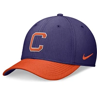 Men's Nike Purple/Orange Clemson Tigers Rise Swoosh Flex Hat