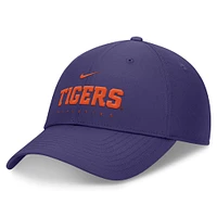 Casquette ajustable Nike Purple Clemson Tigers 2024/25 On-Field Club Performance pour homme