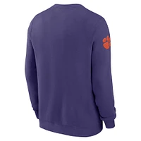 Sweat-shirt à enfiler Nike violet Clemson Tigers 2024 Sideline Dabo pour homme