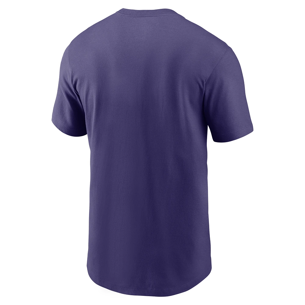 Men's Nike Purple Clemson Tigers Campus Local T-Shirt