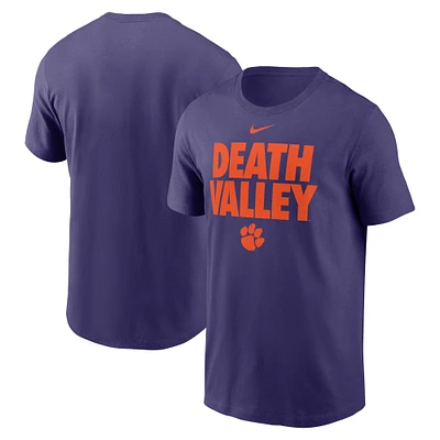 T-shirt Nike violet Clemson Tigers Local Ultimate Chant pour homme