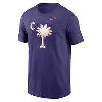 Men's Nike Purple Clemson Tigers Palmetto C T-Shirt