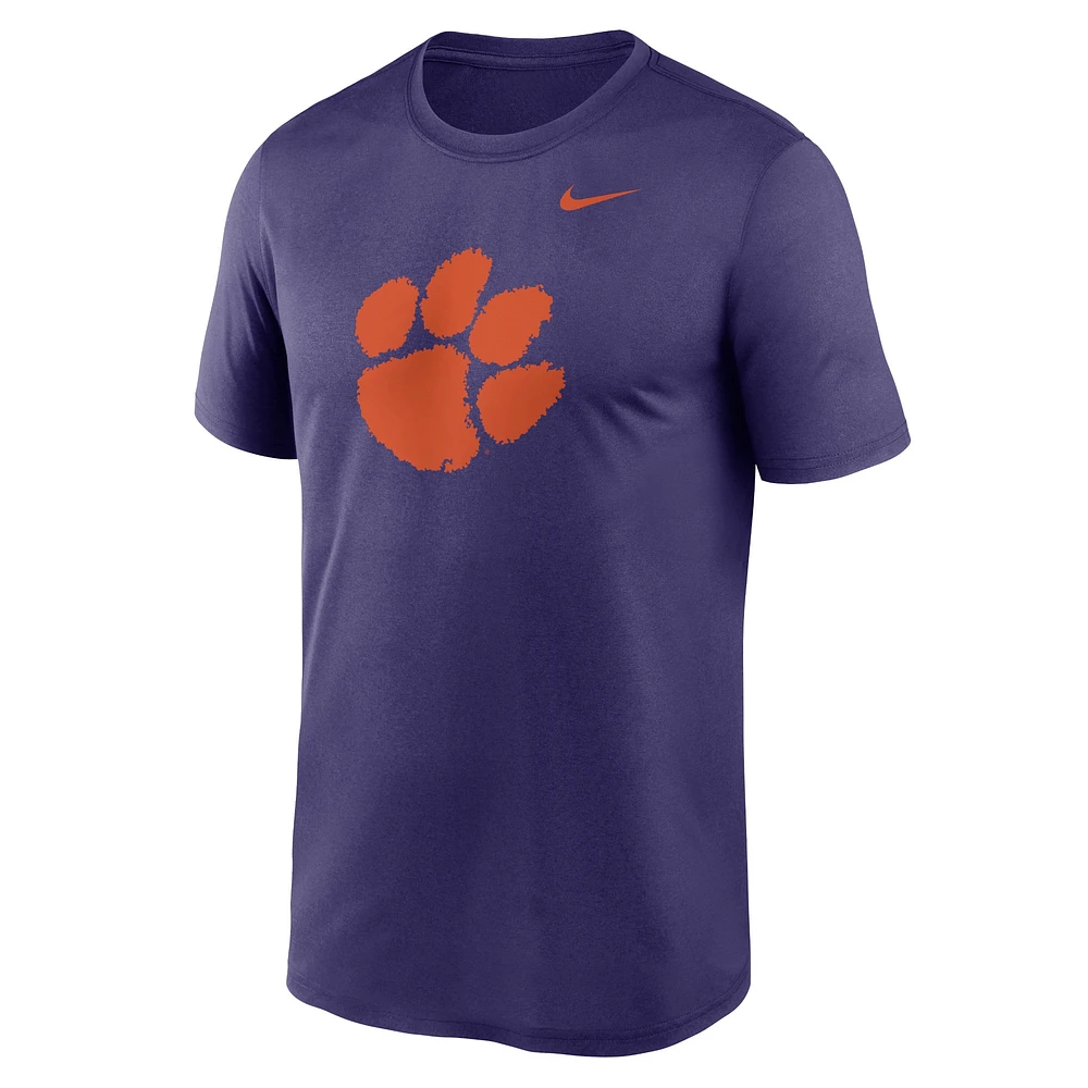 T-shirt Nike violet Clemson Tigers Primetime Legend Logo pour homme