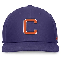 Casquette Snapback Primetime Pro violette Nike pour homme des Clemson Tigers