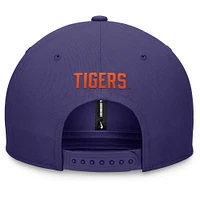 Casquette Snapback Primetime Pro violette Nike pour homme des Clemson Tigers