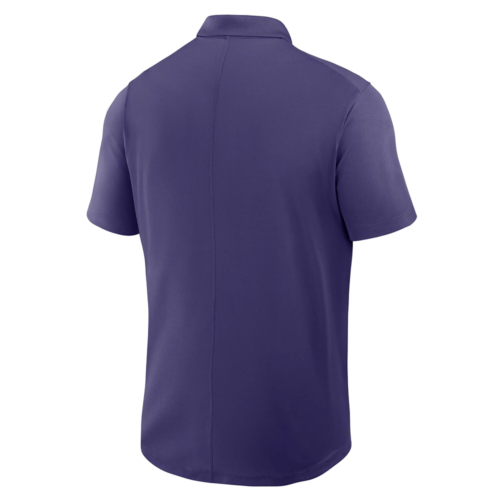 Polo Nike violet Clemson Tigers Primetime Victory Legacy Vault Performance pour homme