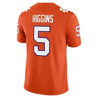 Men's Nike Tee Higgins Orange Clemson Tigers Player Game Jersey