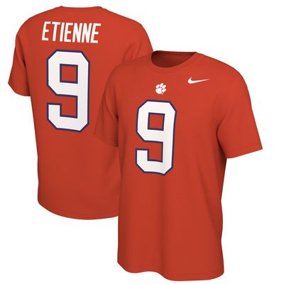 Men's Nike Travis Etienne Orange Clemson Tigers Alumni Name & Number T-Shirt