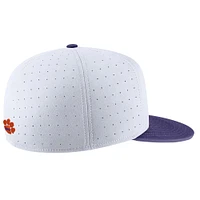 Casquette ajustée Nike Clemson Tigers Aero True Baseball Performance pour homme