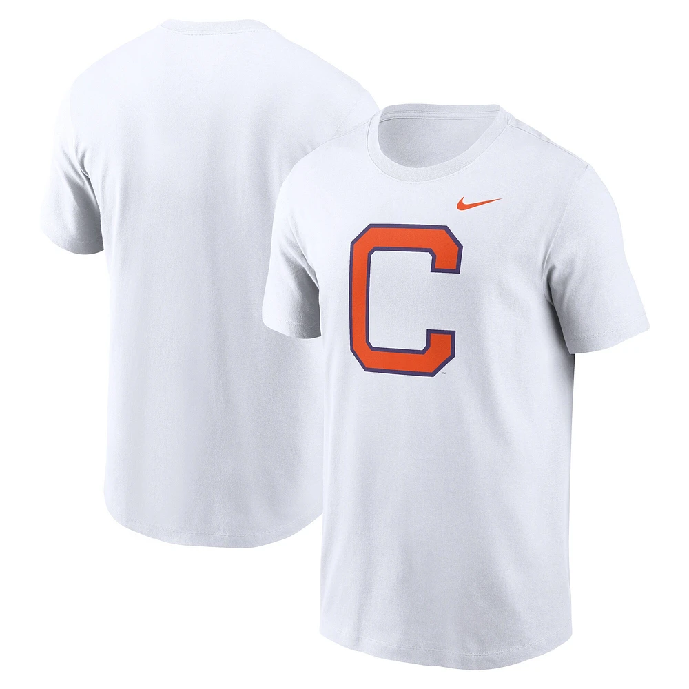 T-shirt Nike blanc avec logo alternatif Clemson Tigers Primetime pour homme